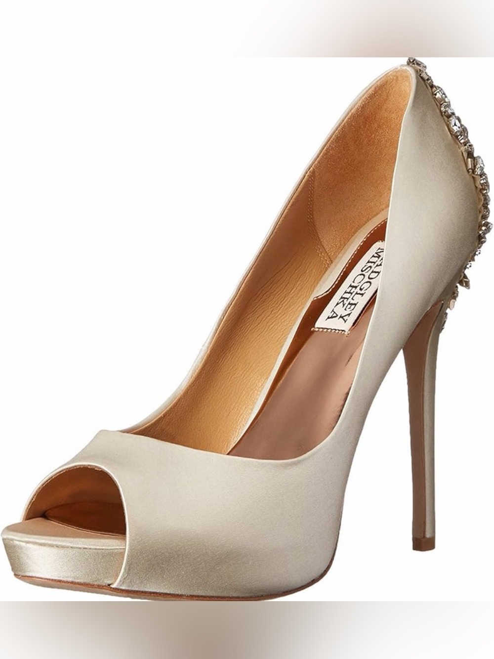 Badgley Mischka Women's Kiara Peep Toe Pumps